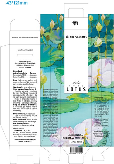 82235-304-01 (The Pure Lotus Jeju Botanical Sun Cream Label)